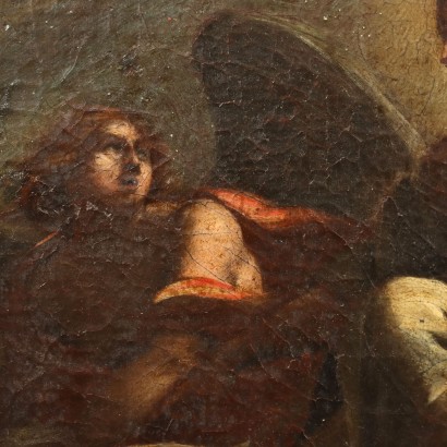 Peinture du Christ Rédempteur et des Anges