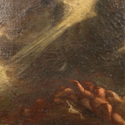 Peinture du Christ Rédempteur et des Anges