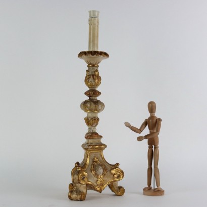 Carved Wooden Torches