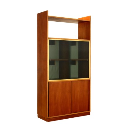 Vintage 1960s Cabinet Aluminium Mahogany Veneer