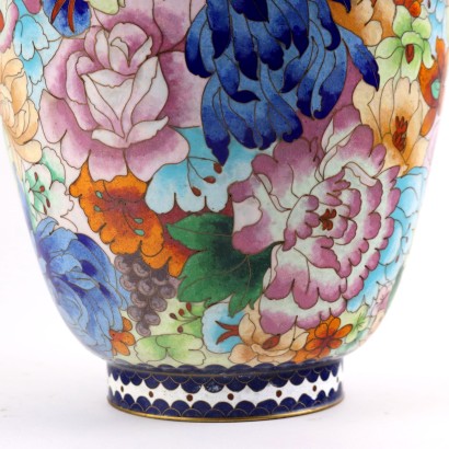 Paire de vases cloisonnés