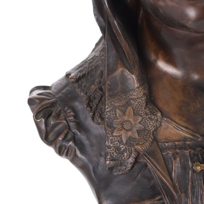 Bust of a Young Woman in Bronze