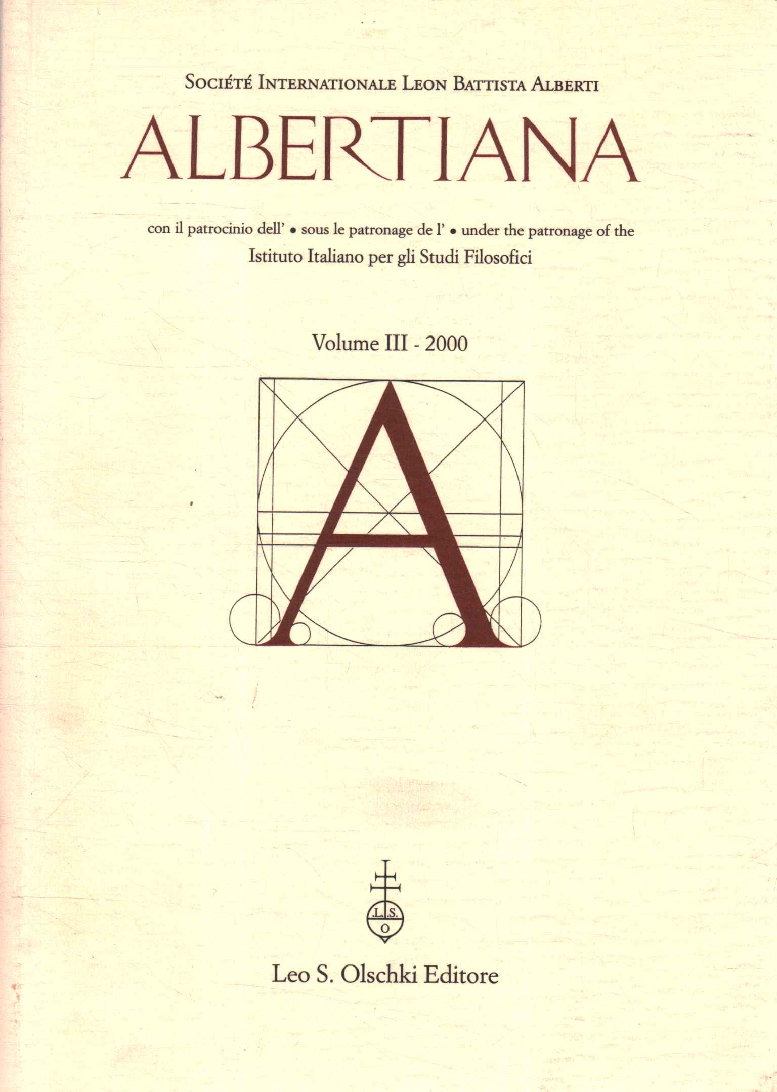 Albertiana:Volume III-2000,Albertiana (Volume III-2000)