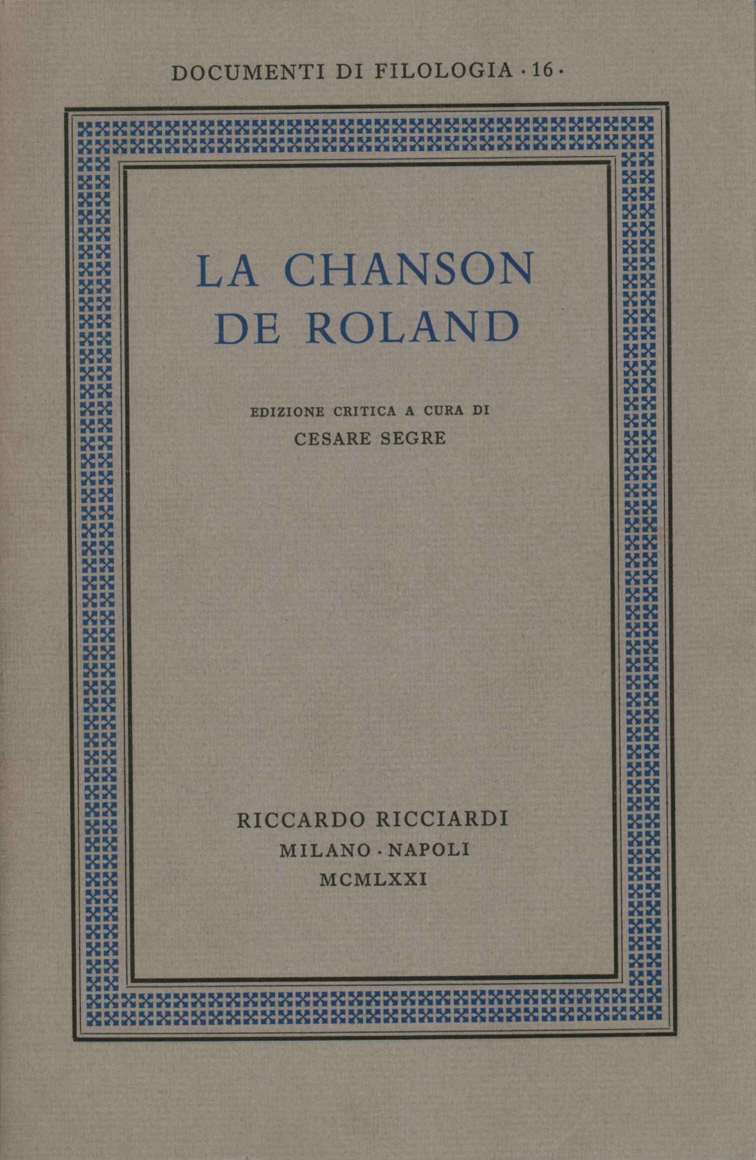 La chanson de Roland