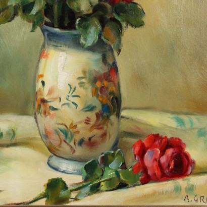 Painting by Alfio Paolo Graziani, Floral composition, Alfio Paolo Graziani, Alfio Paolo Graziani, Alfio Paolo Graziani, Alfio Paolo Graziani