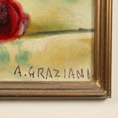 Peinture d'Alfio Paolo Graziani,Composition florale,Alfio Paolo Graziani,Alfio Paolo Graziani,Alfio Paolo Graziani,Alfio Paolo Graziani