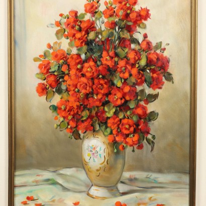 Painting by Alfio Paolo Graziani, Floral composition of red roses, Alfio Paolo Graziani, Alfio Paolo Graziani, Alfio Paolo Graziani, Alfio Paolo Graziani, Alfio Paolo Graziani