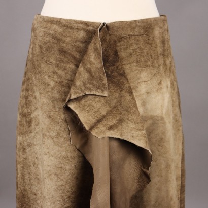 Ruffo Research Leather Skirt