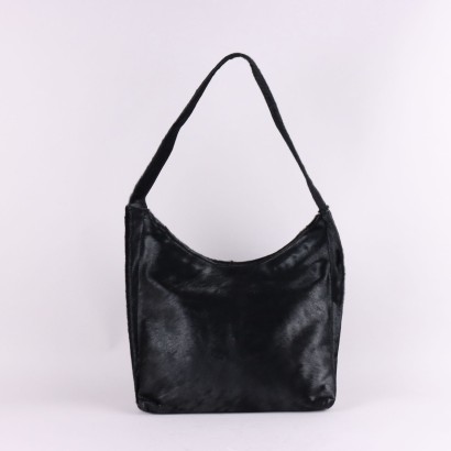 Sac en peau de poney noir