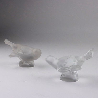 Pair of Birds Lalique Manufacture