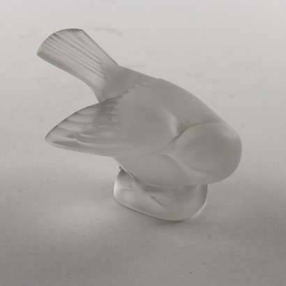 Par de pajaritos fabricados por Lalique