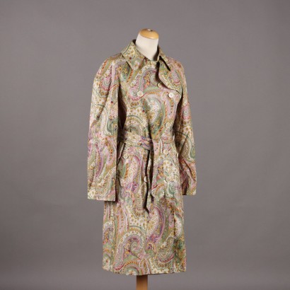 Etro Waxed Canvas Trench Coat