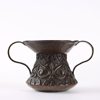 Embossed Copper Vase