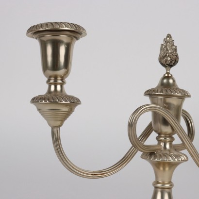 Coppia di Candelabri in Argento Pampalon