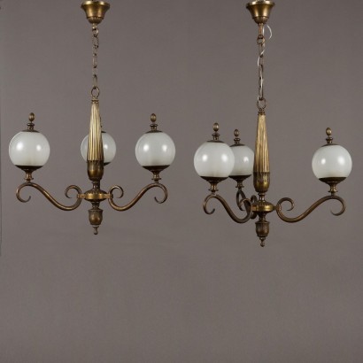 Pair of chandeliers,Pair of chandeliers mid-20th century