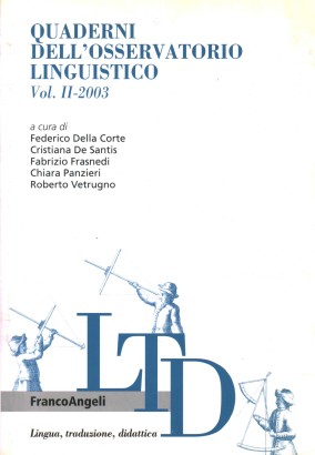 Quaderni dell'osservatorio linguistico (Volume II-2003)