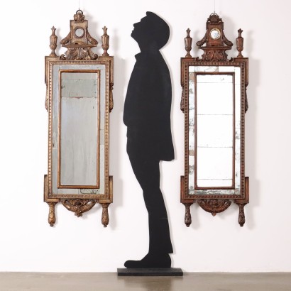 pair of neoclassical mirrors