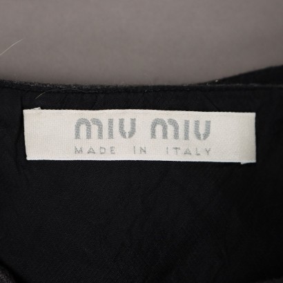 Miu Miu Falda De Lana Gris