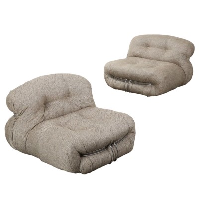 Sillones Soriana de Afra & Tobia Scarpa para Cassina, años 70