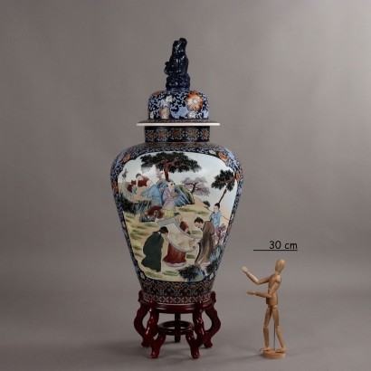 China Lidded Vase,Large Potiche with Lid