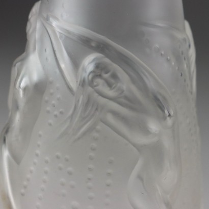 Lalique Single Flower Vase Nymphs Model