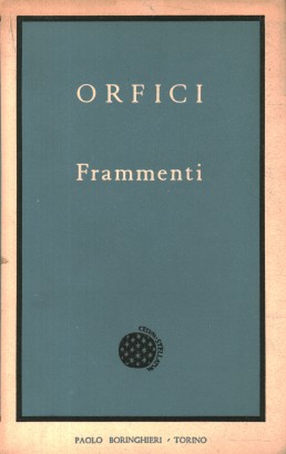 Orfici Frammenti