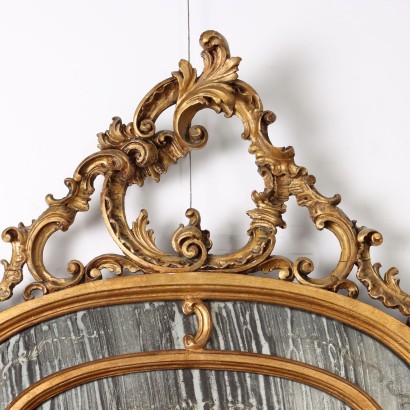 Miroir doré, Miroir doré de style rococo