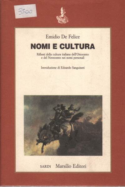 Des noms et de la culture, Emidio De Felice