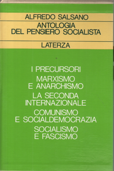 Anthology of Socialist Thought (7 volumes), Alfredo Salsano