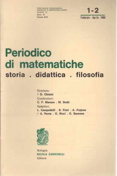 Zeitschrift für mathematische 1-2: februar-april 1968 in AA.VV.