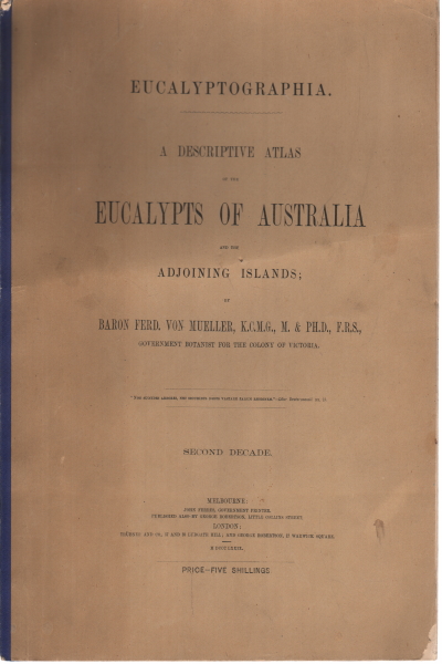 Un atlas descriptivo de los eucaliptos de Australia, AA.VV.