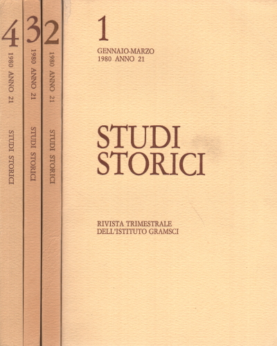 Studi storici. Rivista trimestrale Anno XXI 1980 , AA.VV.