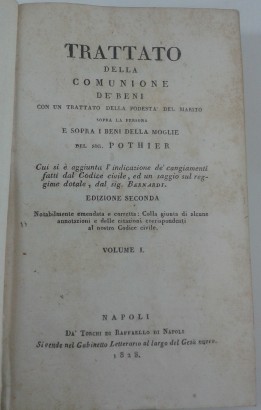 Vertrag mit der gemeinschaft der güter mit vertrags, Robert Joseph Pothier