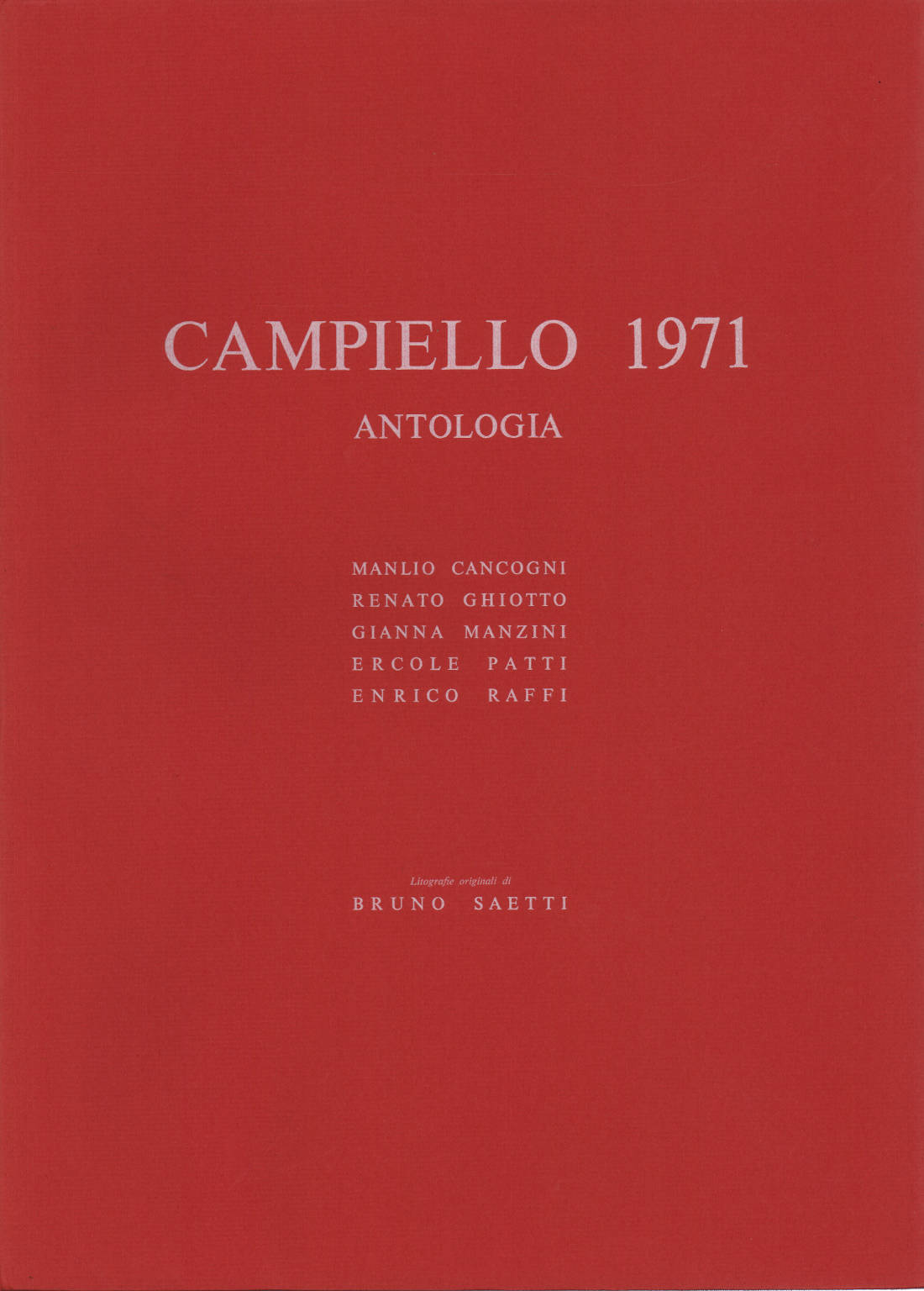 Anthologie des Campiello 1971, AA.VV.