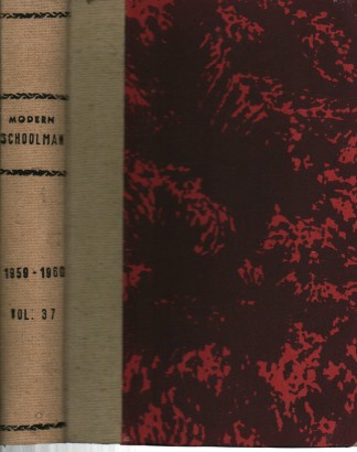 The Modern Schoolman volume XXXVII n.1; no.2; n.3;, AA.VV