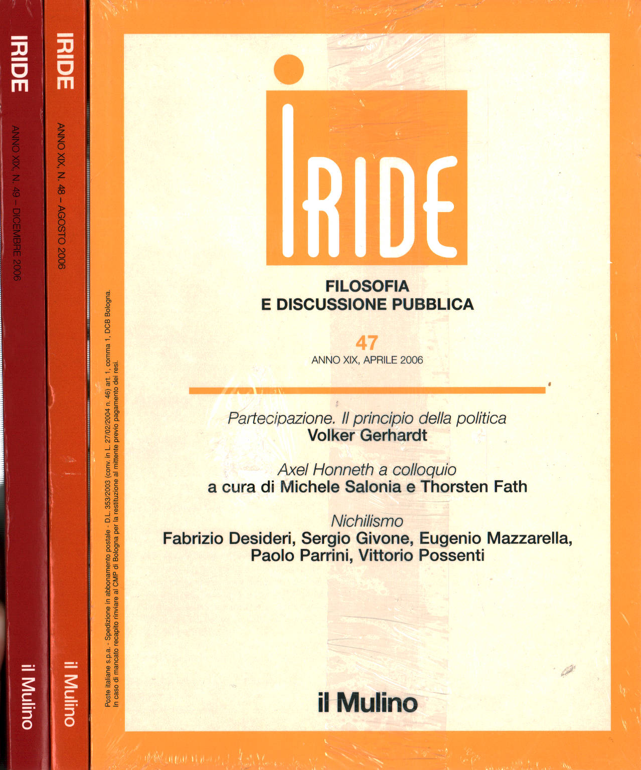 Iride anno XXIII 2016 (nn. 47-48-49), AA. VV.