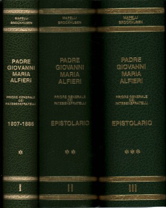 Padre Giovanni Maria Alfieri epistolar (1807-188, Celestino Mapelli Giovanna della Croce Brockhusen