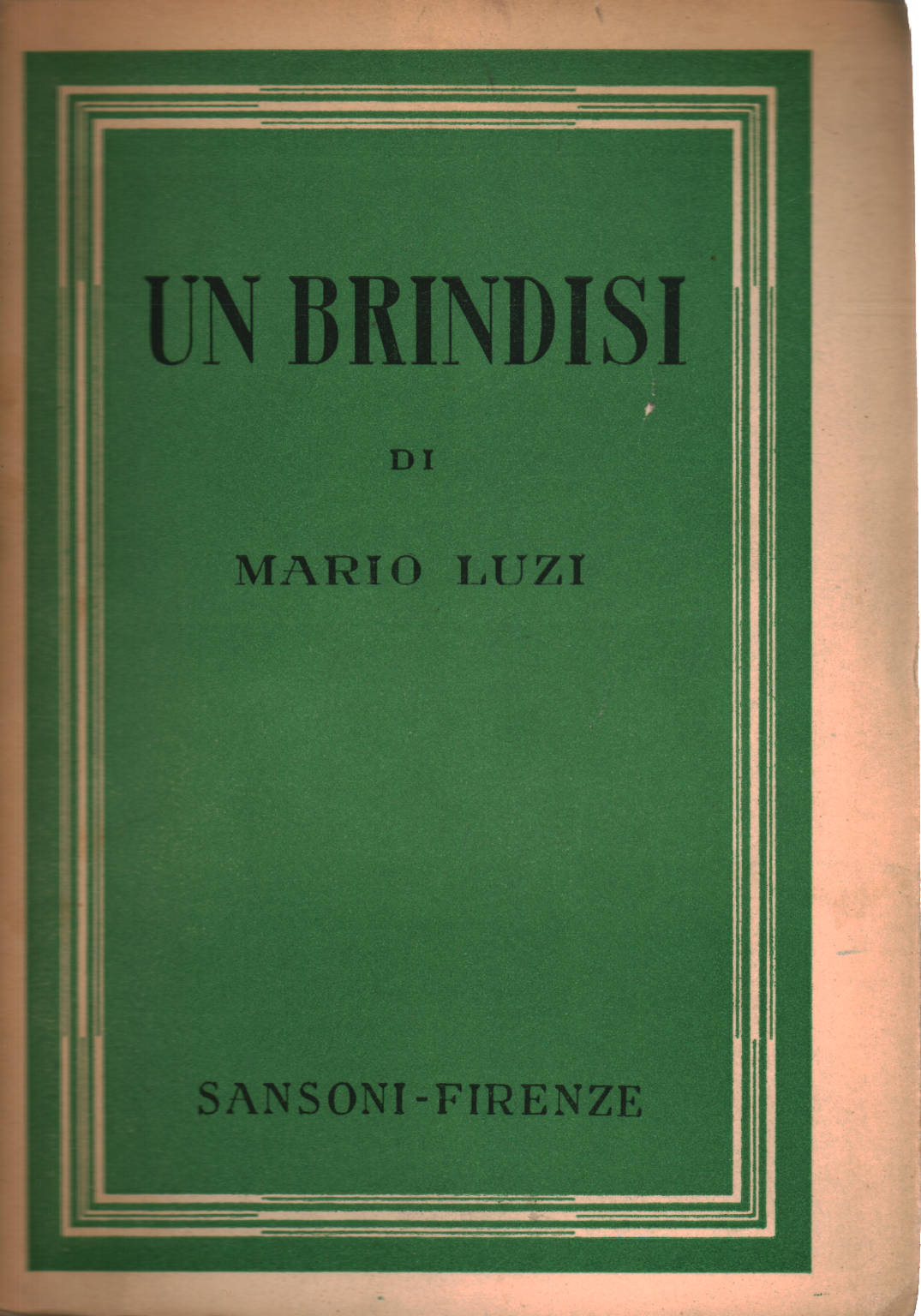 Un brindis, Mario Luzi