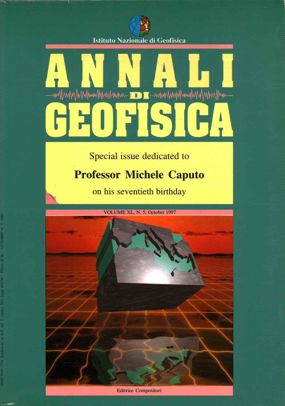 Annals of Geophysics Vol.XL N.5 octobre 1997, s.a.