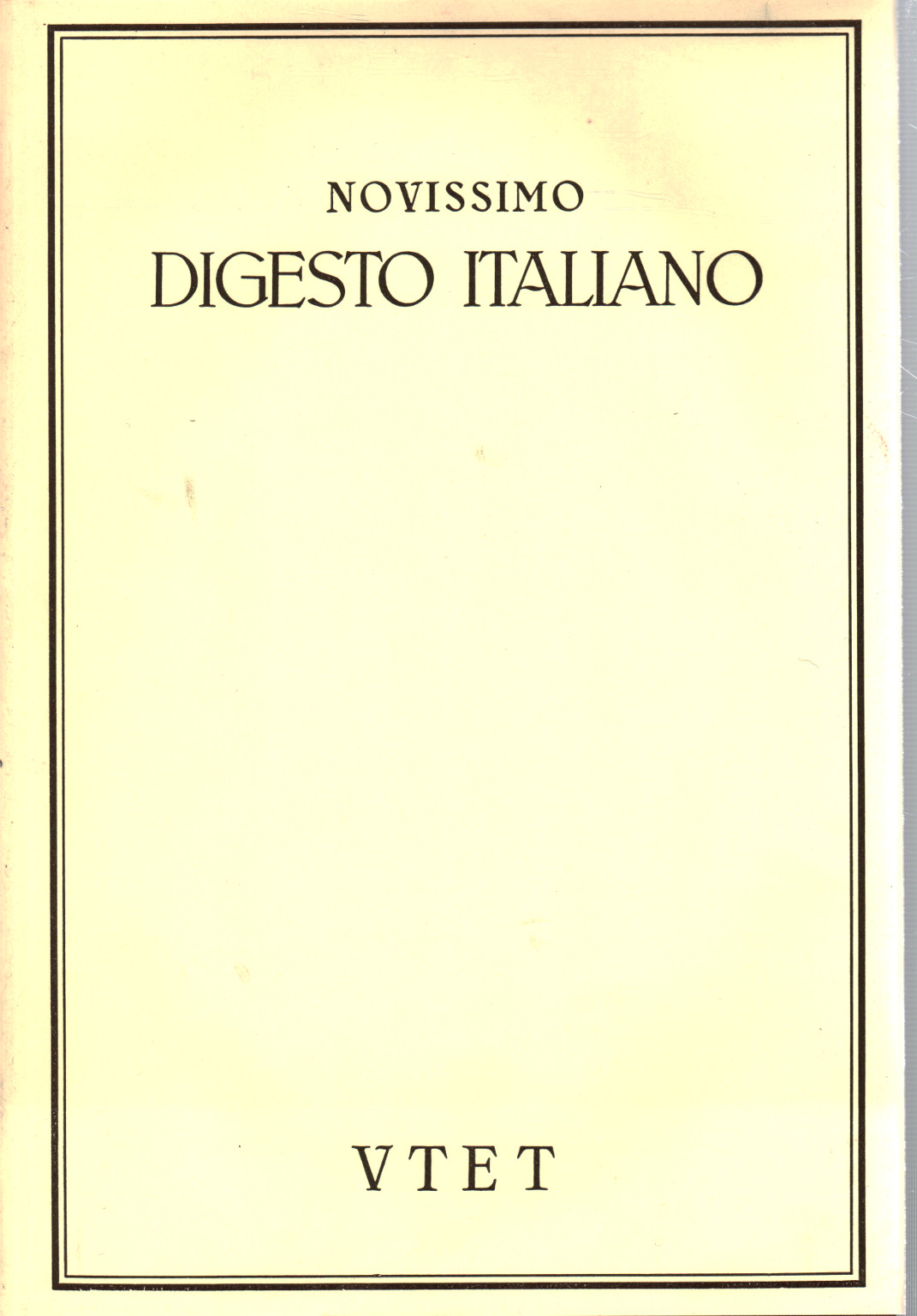 Novissimo digesto italiano. Anhang COG-DIR-s.zu.