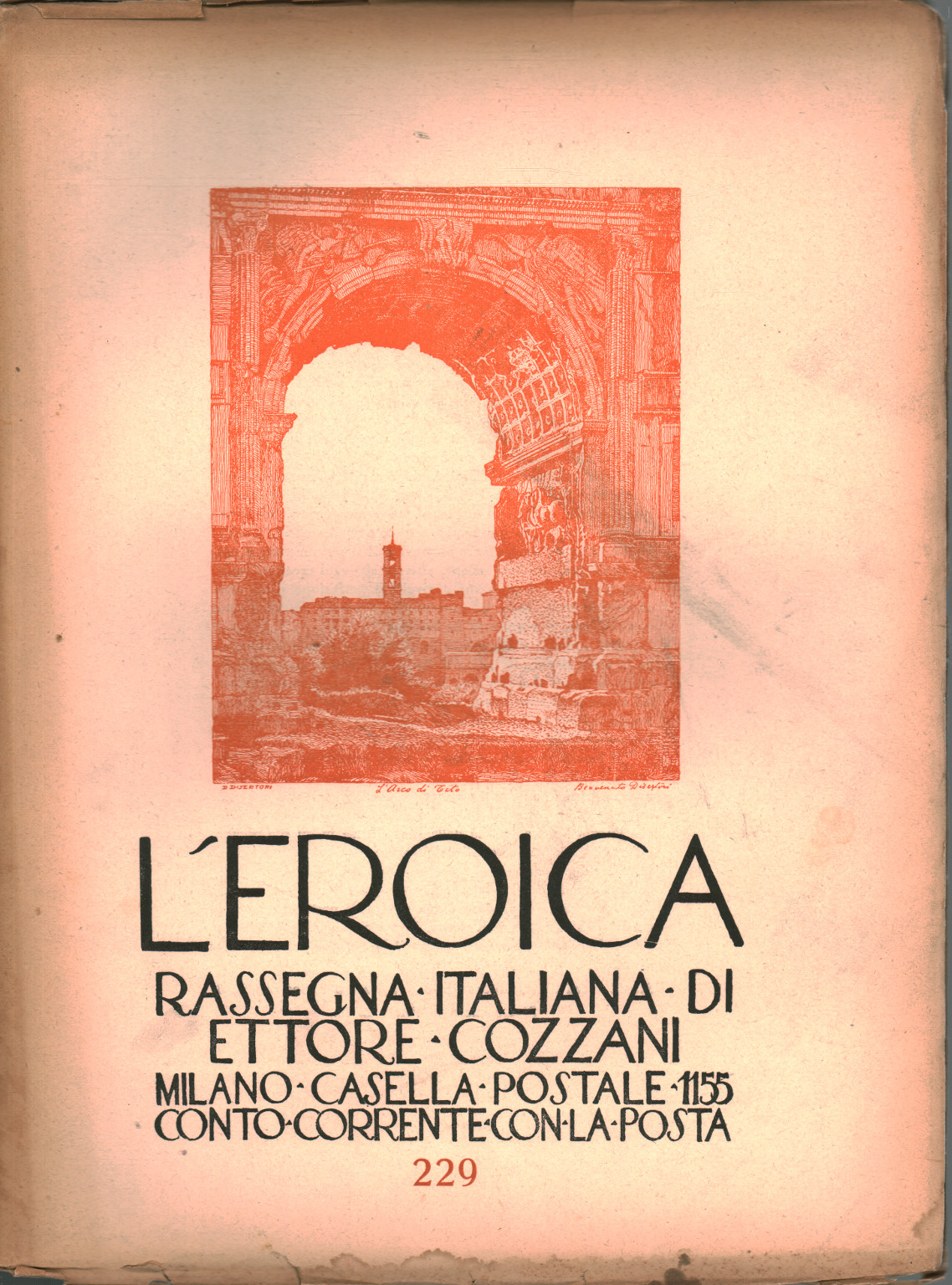 L eroica. Rassegna italiana di Ettore Cozzani. Ann, s.a.