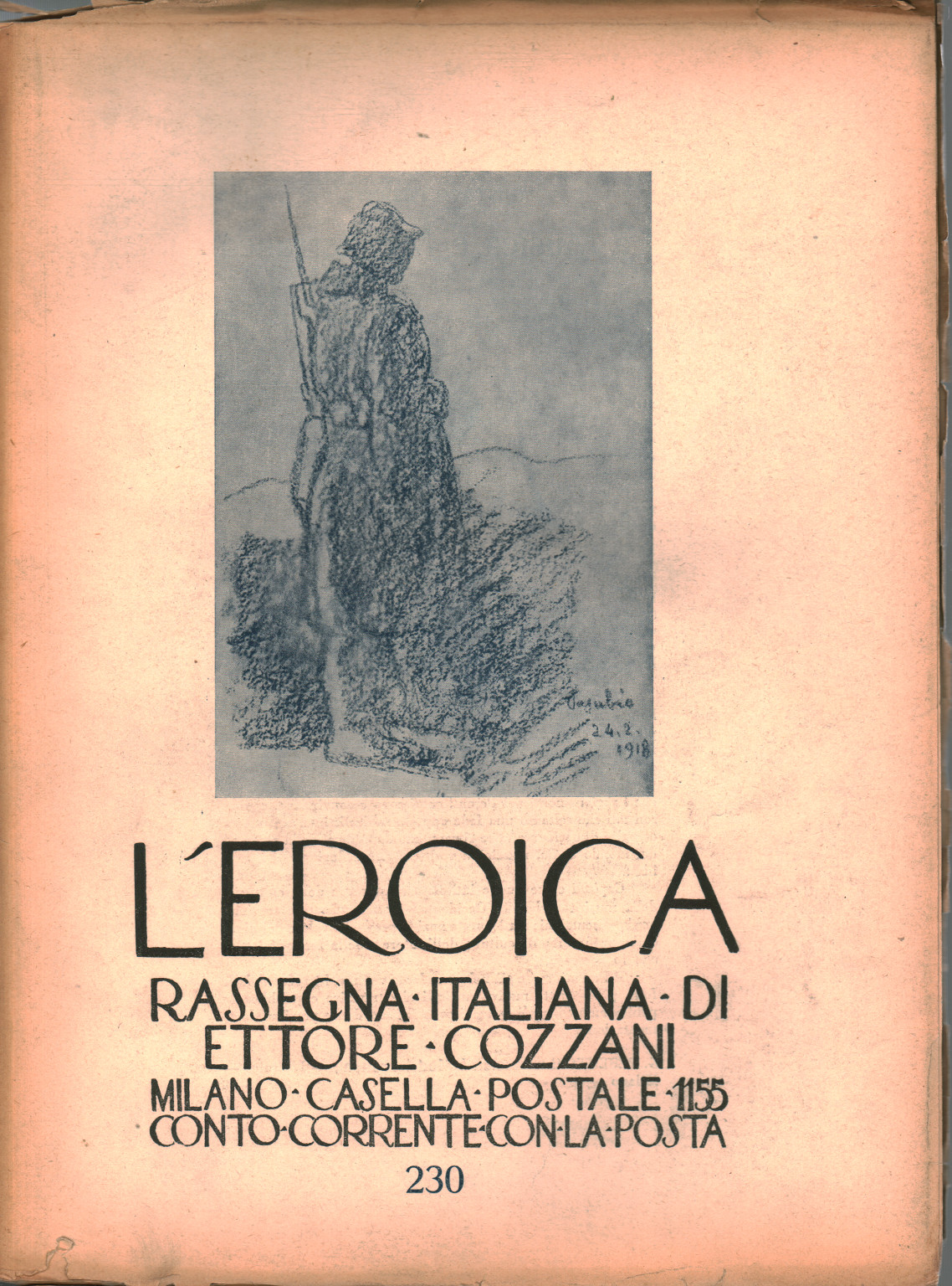 La heroica. Reseña italiana di Ettore Cozzani. Ann, s.una.