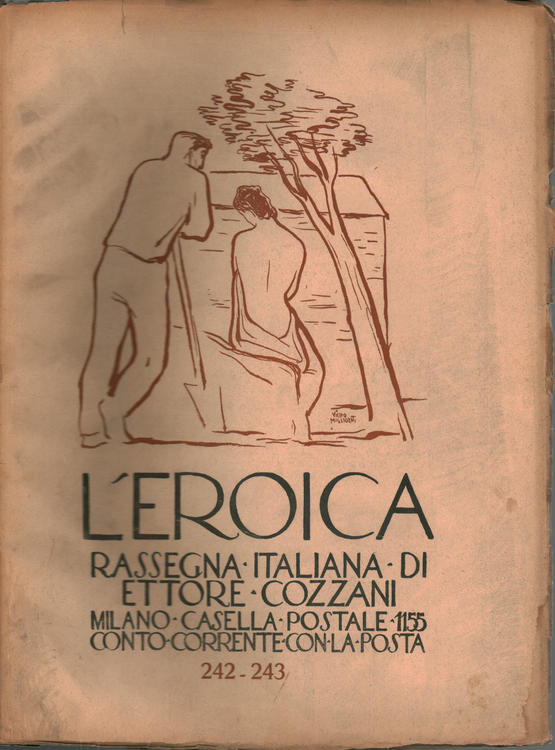 La heroica. Reseña italiana di Ettore Cozzani. Ann, s.una.