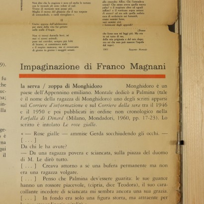 Foglio Volante compilato da Eugenio Montale e Gior, s.a.