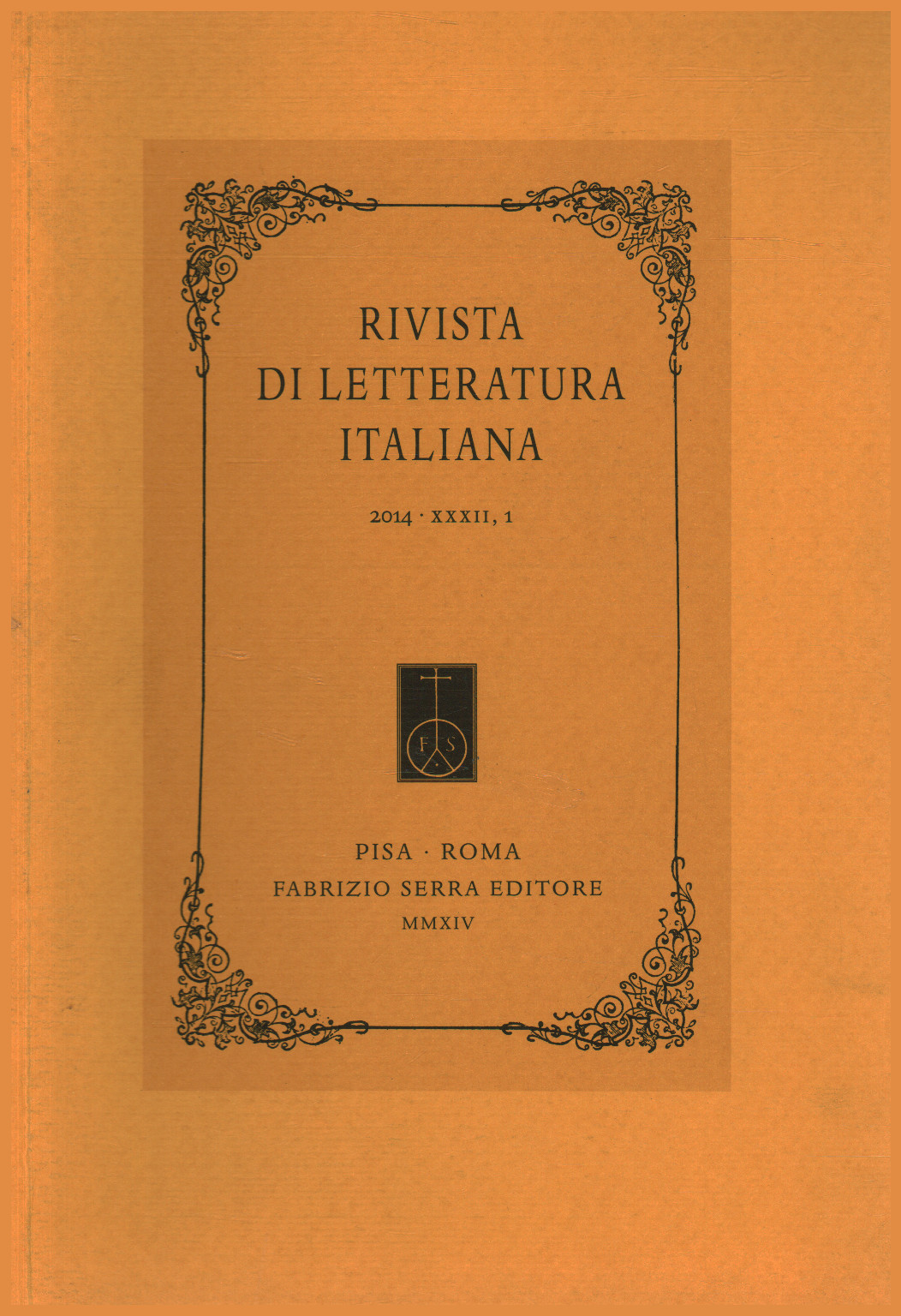 Italienische Literaturzeitschrift 2014 XXXII 1, s.a.