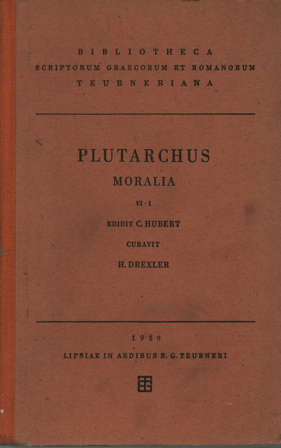 Moralia (Bd. VI Fasc. 1), Plutarch