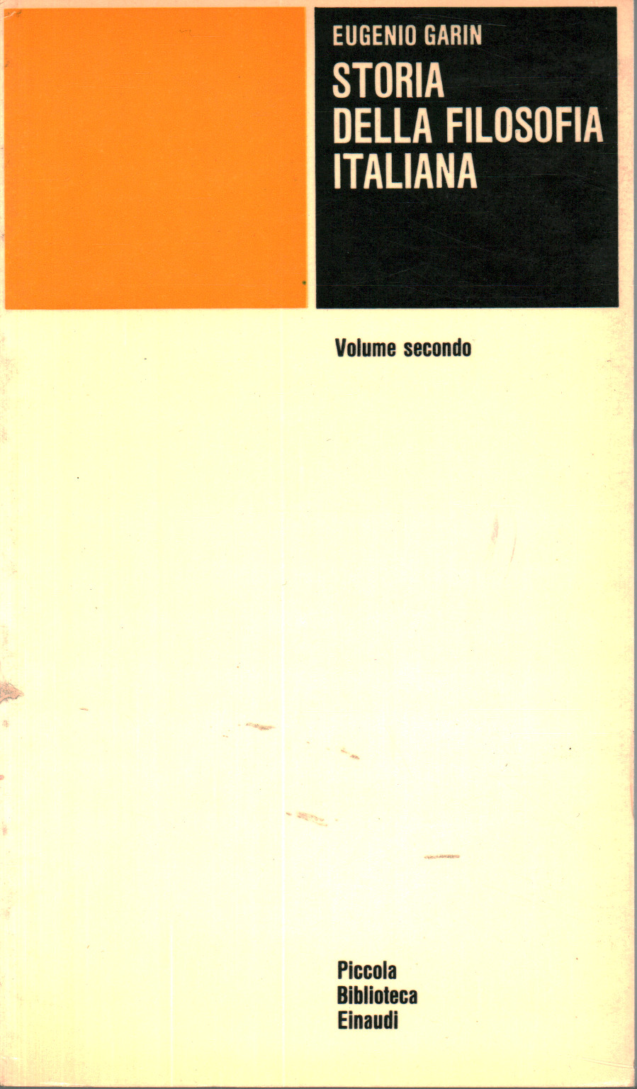 Storia della filosofia italiana, Eugenio Garin