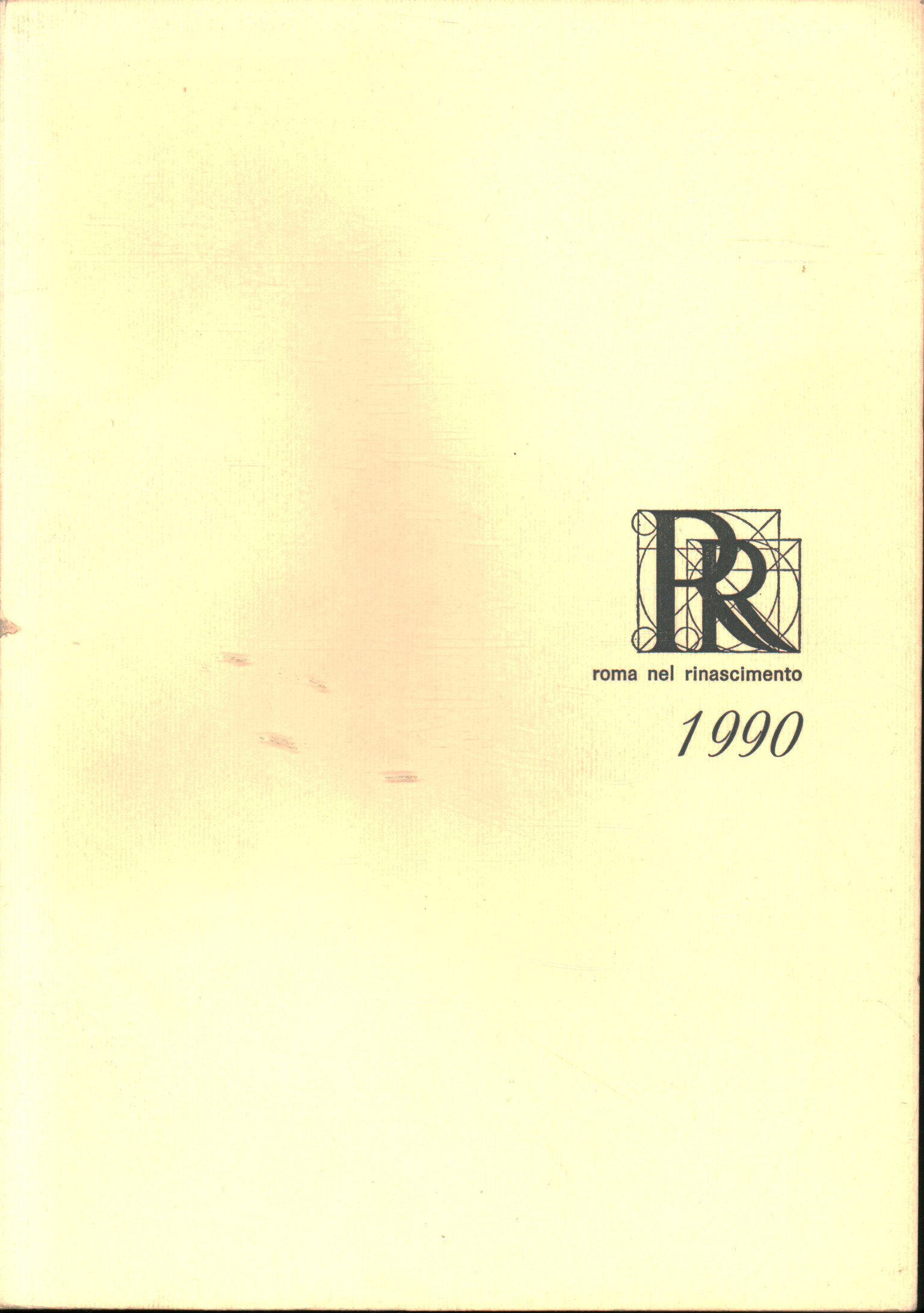 Roma en el Renacimiento 1990: bibliografía y notas, AA. VV.