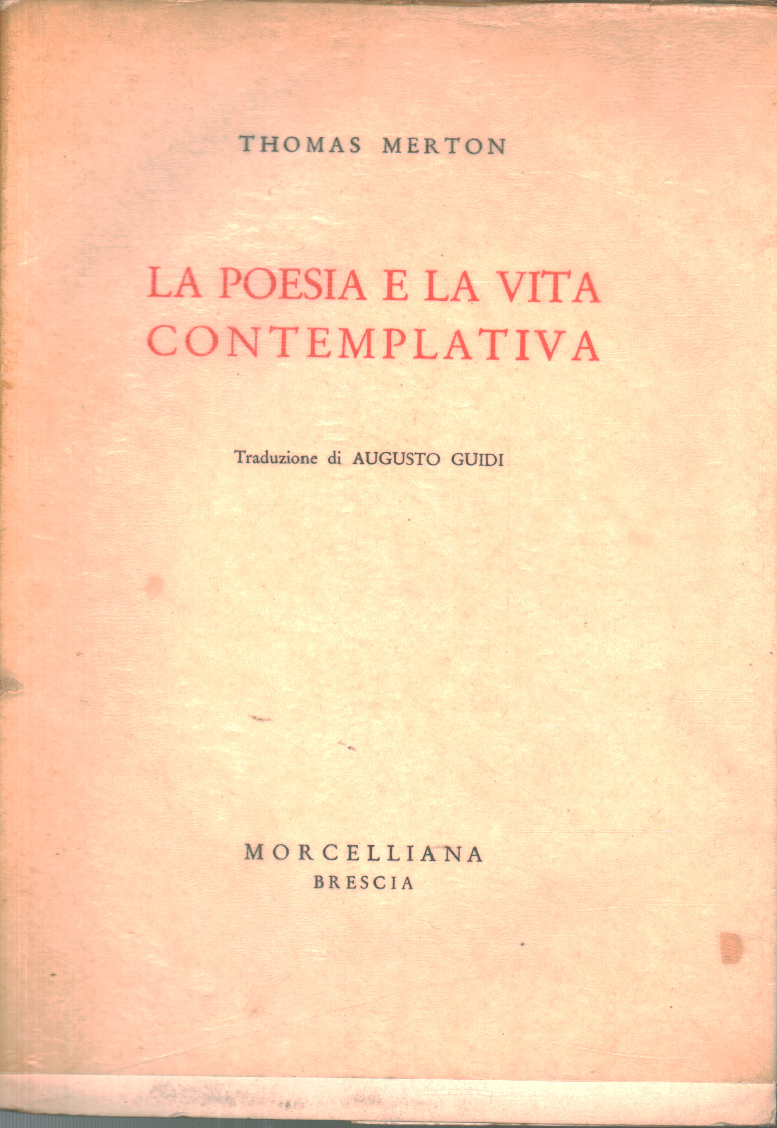 Poesía y vida contemplativa, Thomas Merton