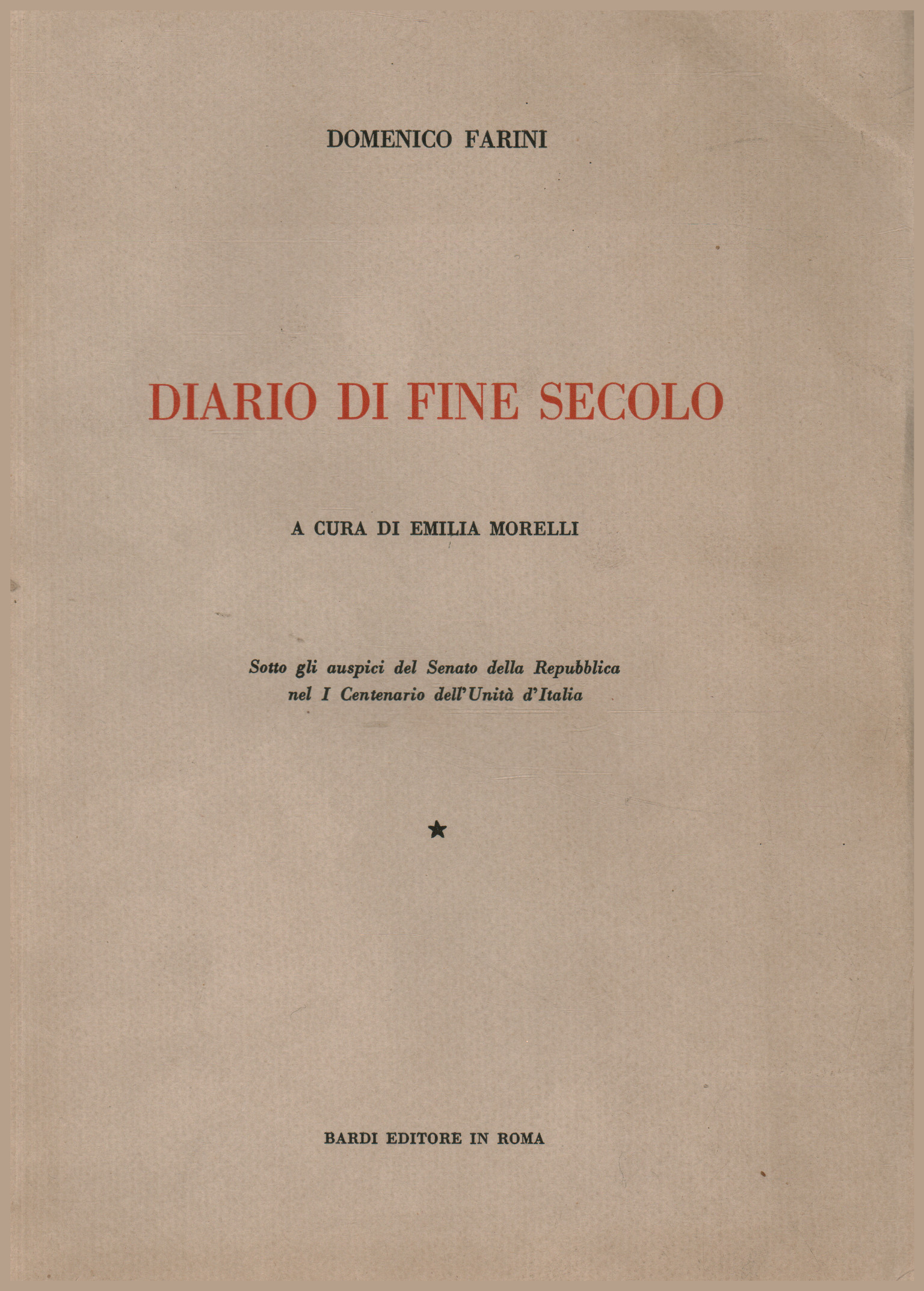Diario de fin de siglo, Domenico Farini